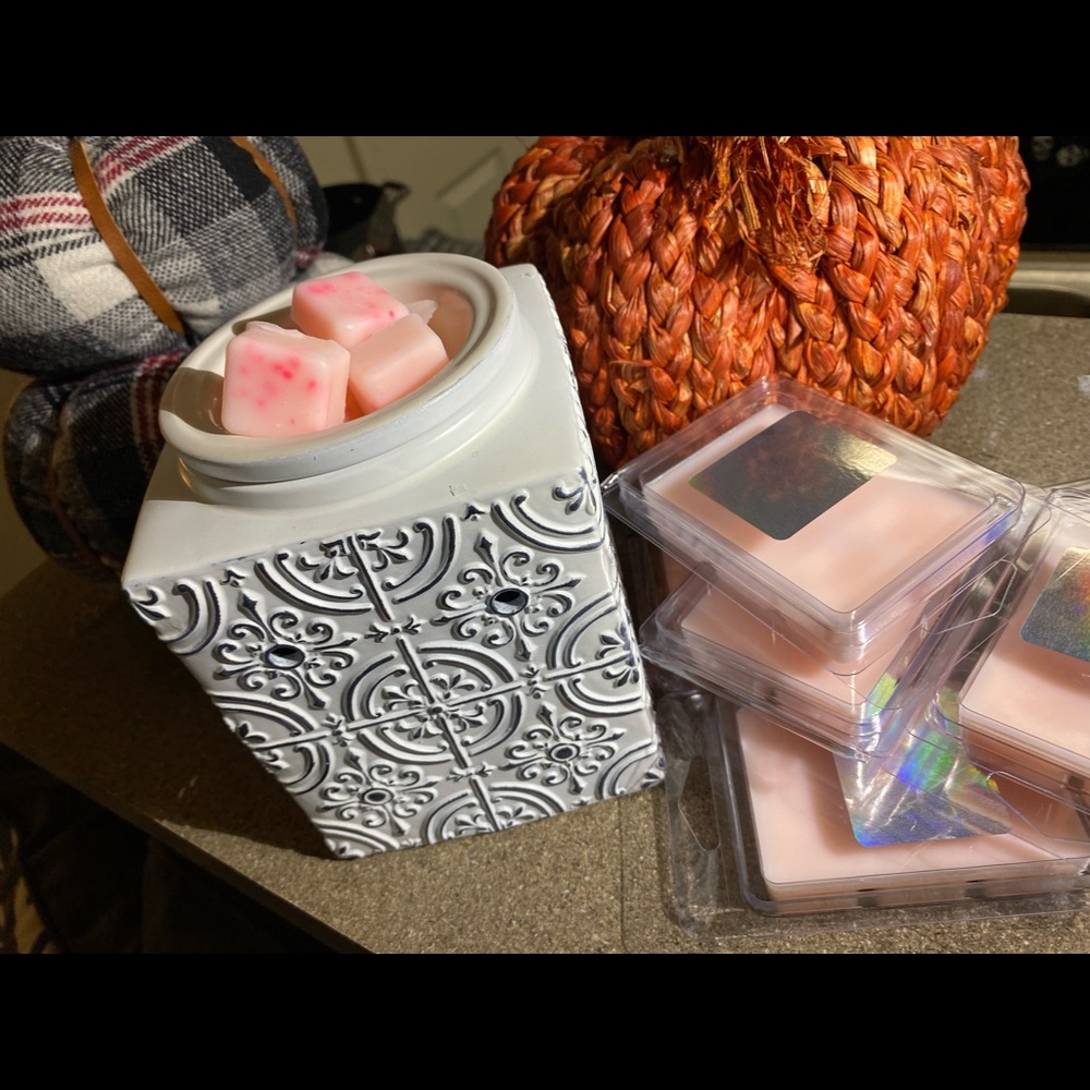 Pink sugar crystals wax melt